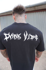 DARK VIBE METAL BACKPRINT T-SHIRT (BLACK)