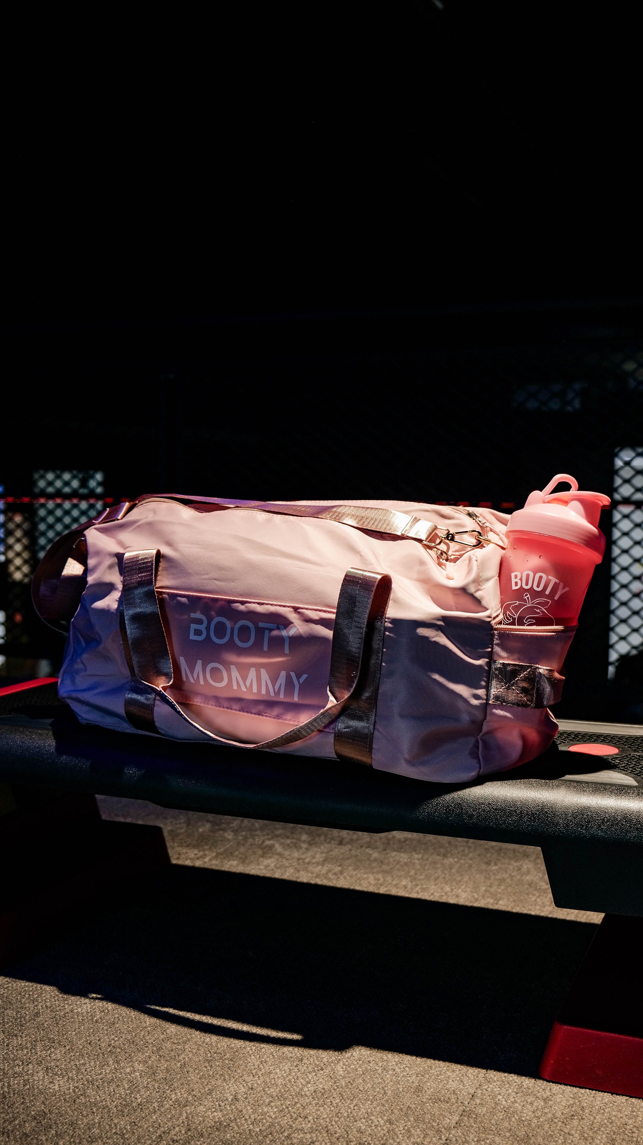 BABY PINK BOOTY MOMMY SPORT BAG