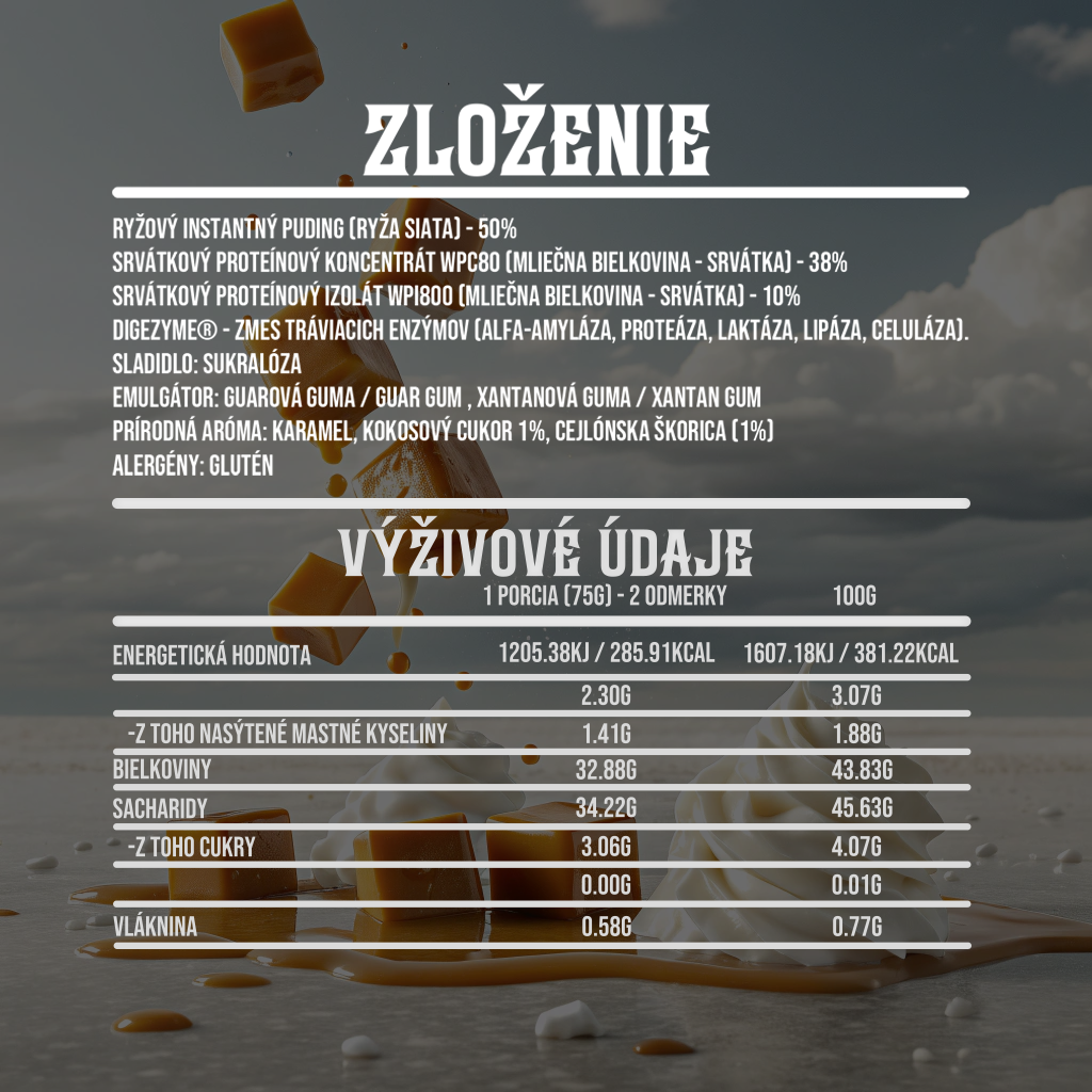 HIGH PROTEIN CREAM OF RICE CARAMEL FRAPPUCINO