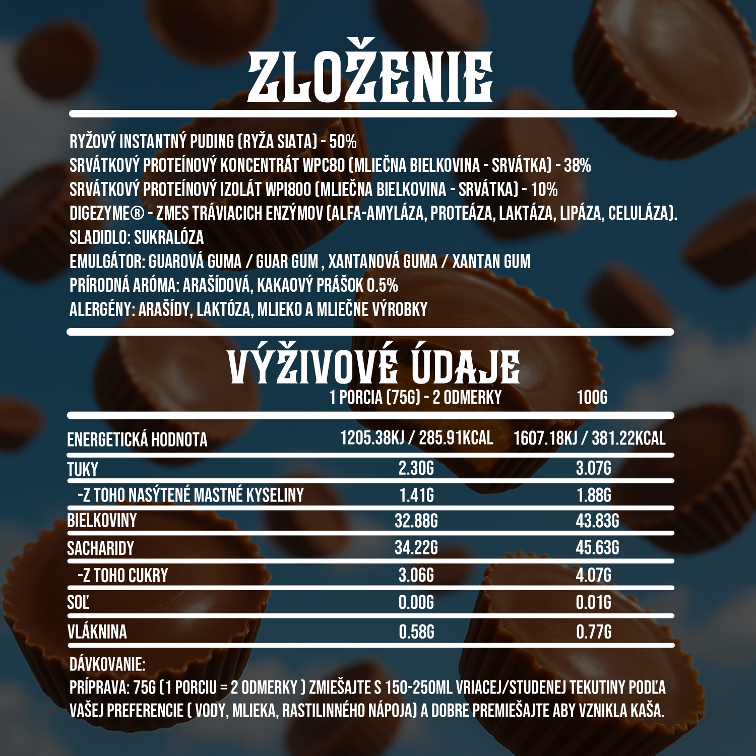 HIGH PROTEIN CREAM OF RICE PEANUT BUTTER CUPS