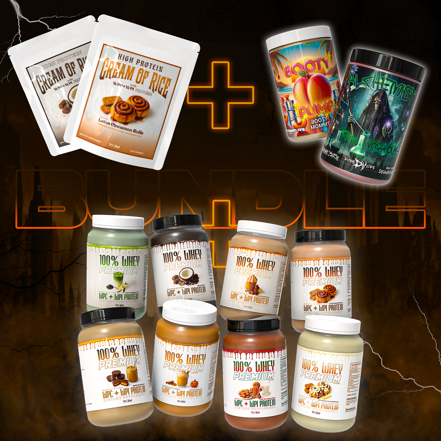 PRE-WORKOUT + PROTEIN + CREAM OF RICE BUNDLE